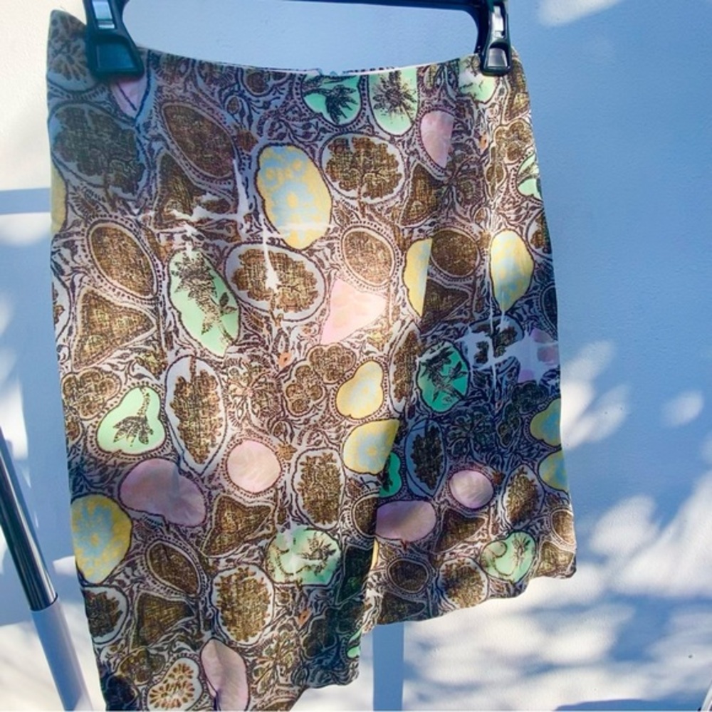 Vintage Christian Lacroix Bazar Abstract Mini Skirt Size 38 Small